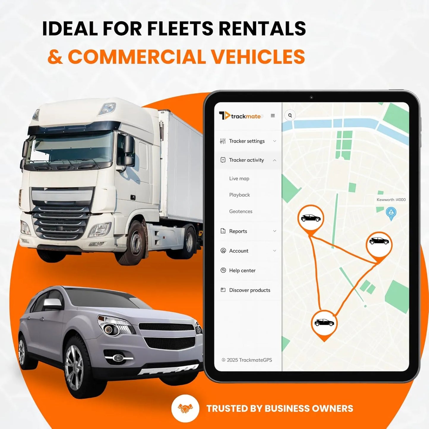 Kirbi OBD Tracker, GPS Tracker for Vehicles Real-Time Tracking, Worldwide Compatible Vehicle Tracker, Lightweight and Compact Car GPS Tracker, Plug-and-Play