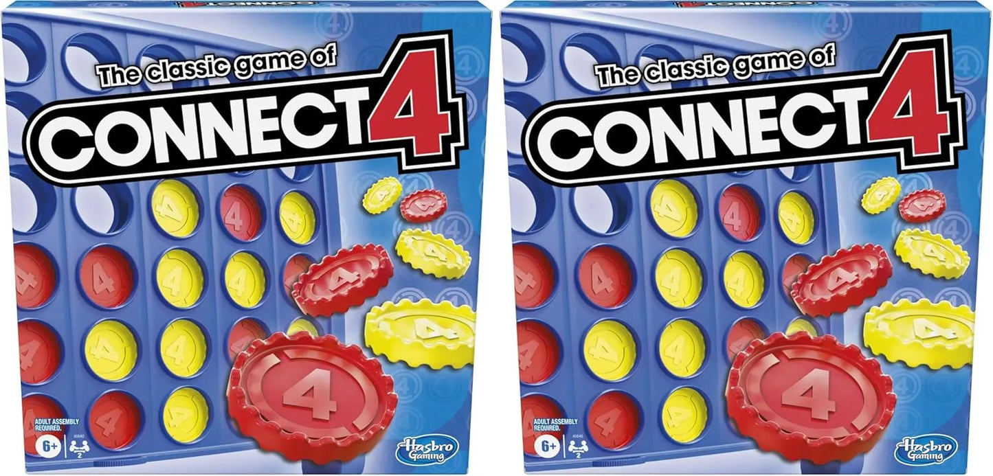 Hasbro Gaming Connect 4 Classic Grid, 4 in a Row Game, Strategy Board Games for Kids, 2 Players for Family and Kids, Easter Gifts for Boys and Girls, Ages 6+