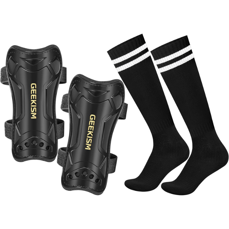 Kids Soccer Shin Guards with Sleeves