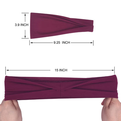 Boho Wide Headbands for Women