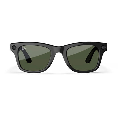 Ray-Ban Meta (Gen 1), Wayfarer, Large Matte Black | Smart AI Glasses for Men, Women — 12 MP Camera, Open-Ear Speakers, Video, Bluetooth — Polarized Gradient Graphite Lenses — Wearable Technology