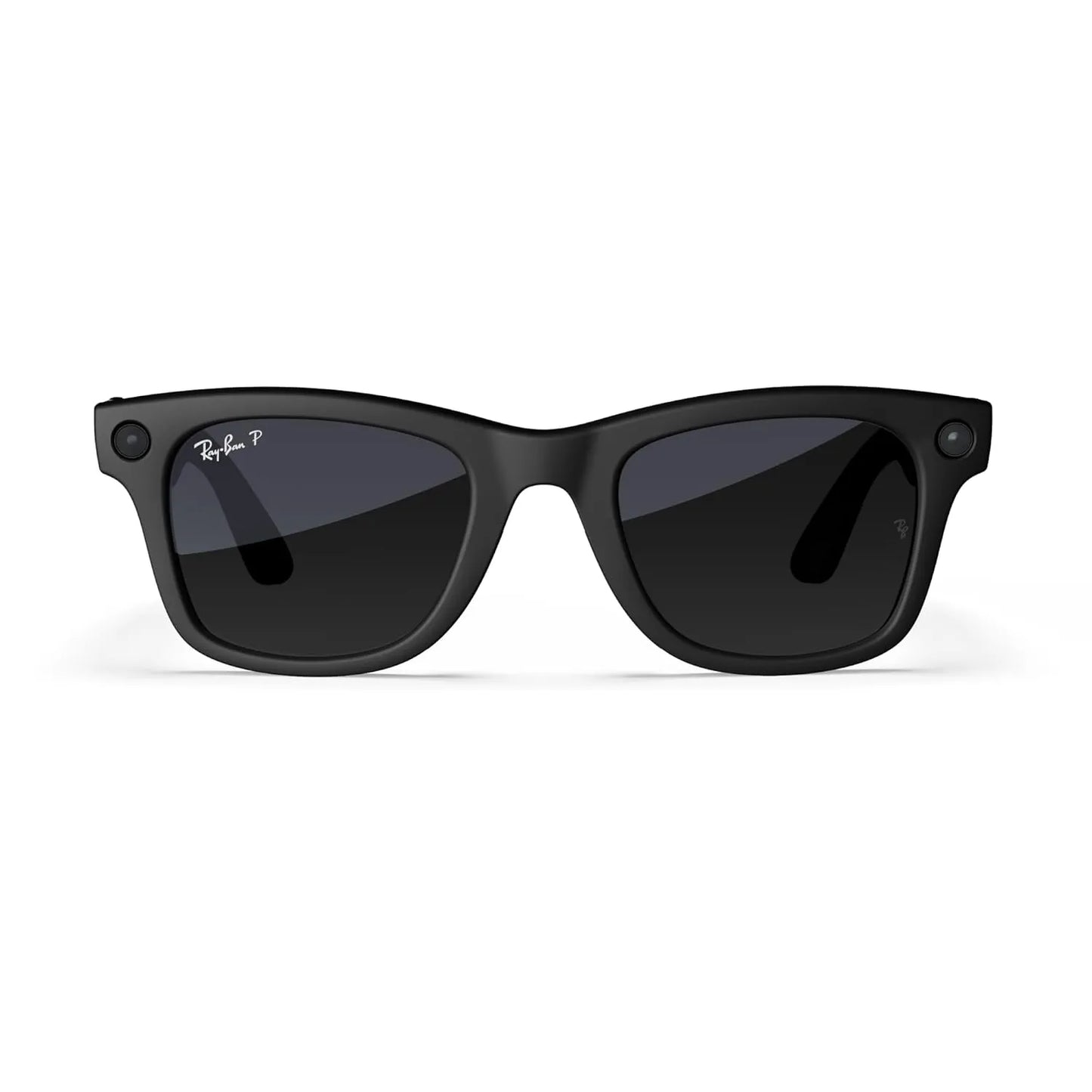 Ray-Ban Meta (Gen 1), Wayfarer, Large Matte Black | Smart AI Glasses for Men, Women — 12 MP Camera, Open-Ear Speakers, Video, Bluetooth — Polarized Gradient Graphite Lenses — Wearable Technology