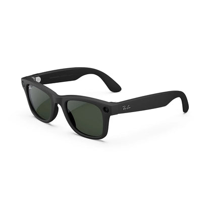 Ray-Ban Meta (Gen 1), Wayfarer, Large Matte Black | Smart AI Glasses for Men, Women — 12 MP Camera, Open-Ear Speakers, Video, Bluetooth — Polarized Gradient Graphite Lenses — Wearable Technology