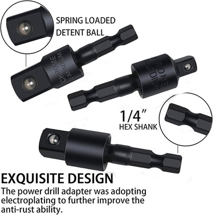 Right Angle Drill Adapter 4-in-1 Set