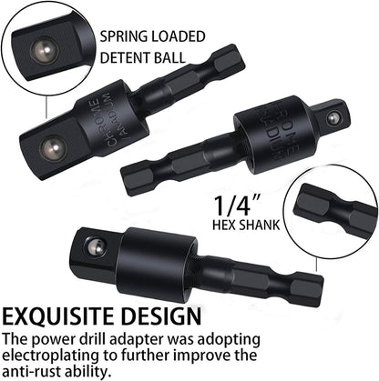 Right Angle Drill Adapter 4-in-1 Set