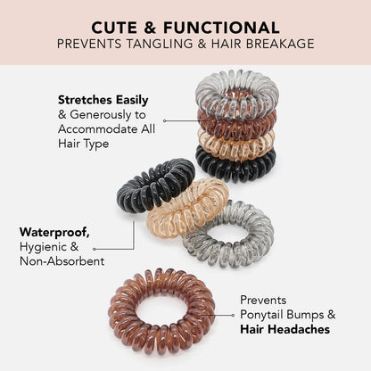 Spiral Hair Ties for Women