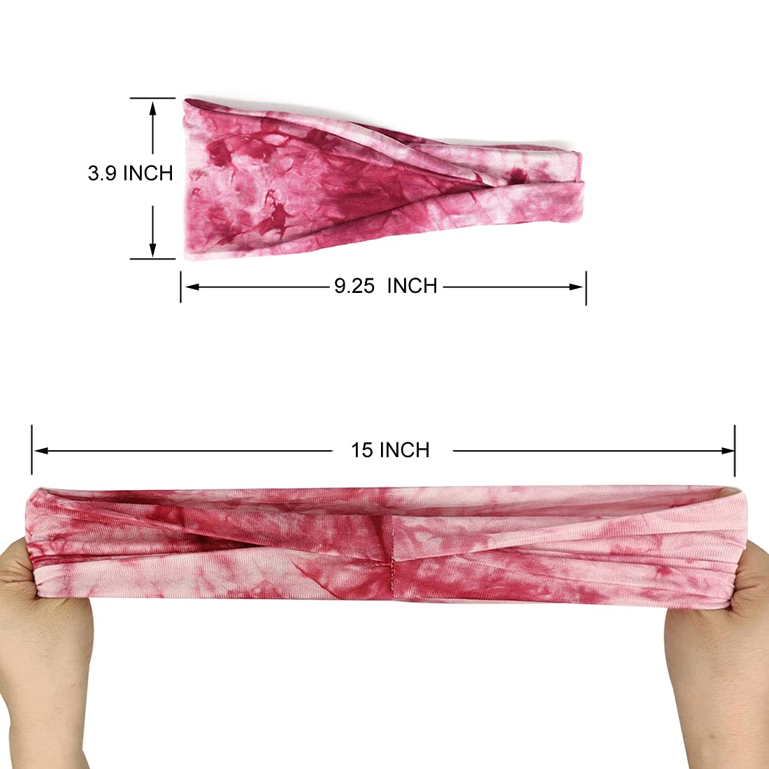 Boho Wide Headbands for Women