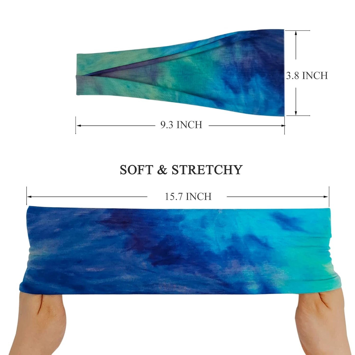 Boho Wide Headbands for Women