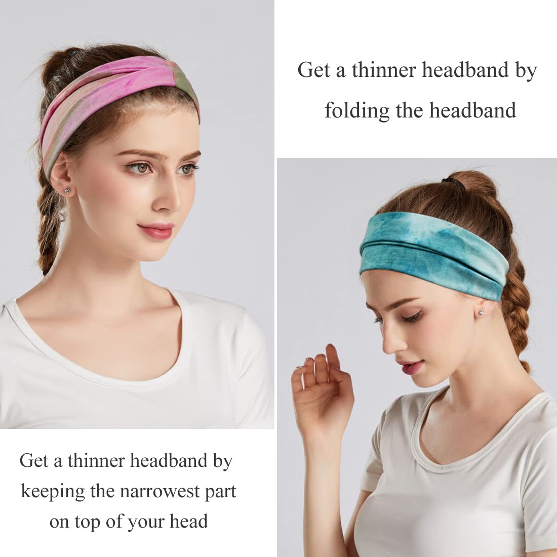 Boho Wide Headbands for Women