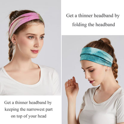 Boho Wide Headbands for Women