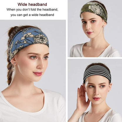 Boho Wide Headbands for Women