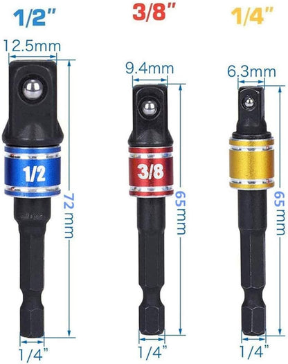 Right Angle Drill Adapter 4-in-1 Set