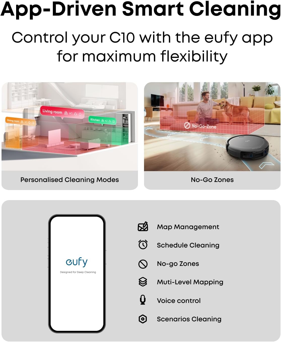 eufy C10 Robot Vacuum with Self-Emptying