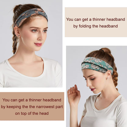 Boho Wide Headbands for Women