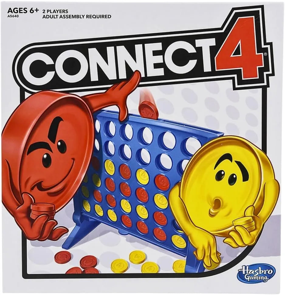 Hasbro Gaming Connect 4 Classic Grid, 4 in a Row Game, Strategy Board Games for Kids, 2 Players for Family and Kids, Easter Gifts for Boys and Girls, Ages 6+
