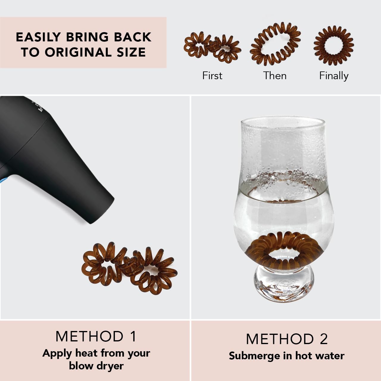 Spiral Hair Ties for Women