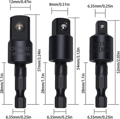 Right Angle Drill Adapter 4-in-1 Set