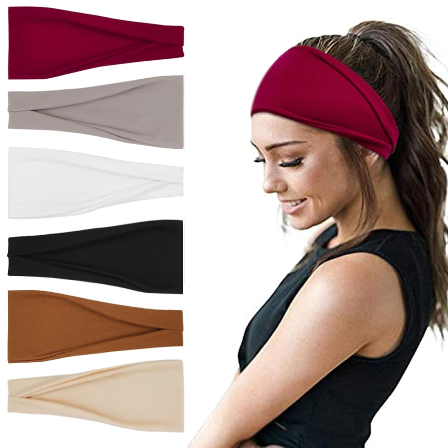 Boho Wide Headbands for Women