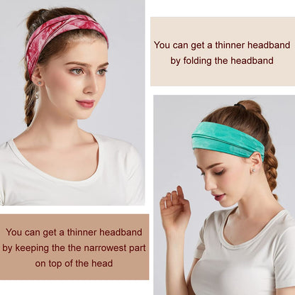 Boho Wide Headbands for Women