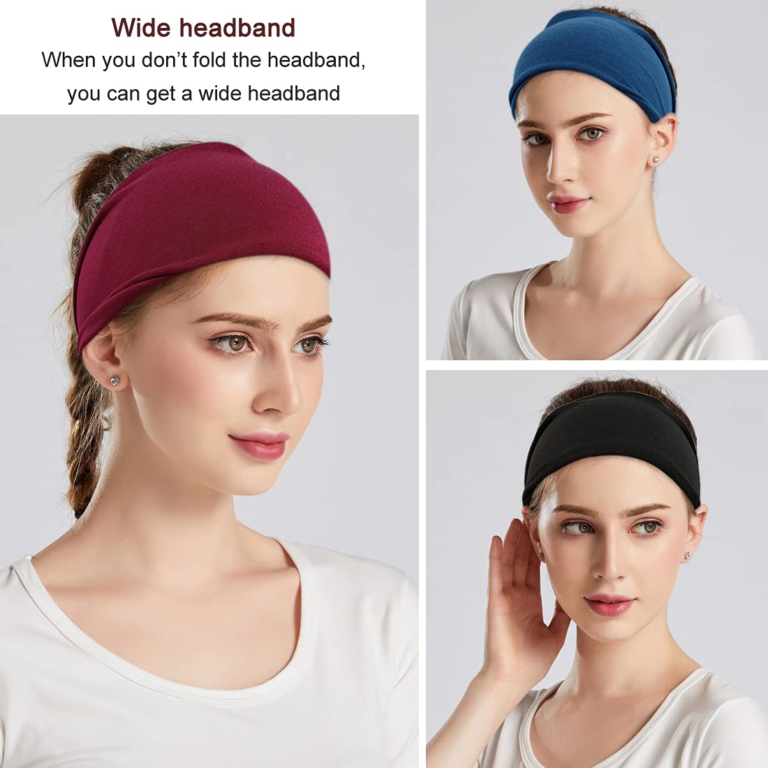 Boho Wide Headbands for Women