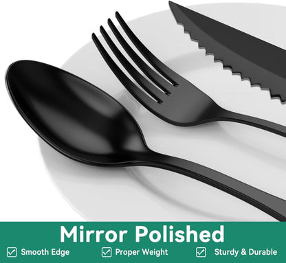 49-Piece Stainless Steel Silverware Set