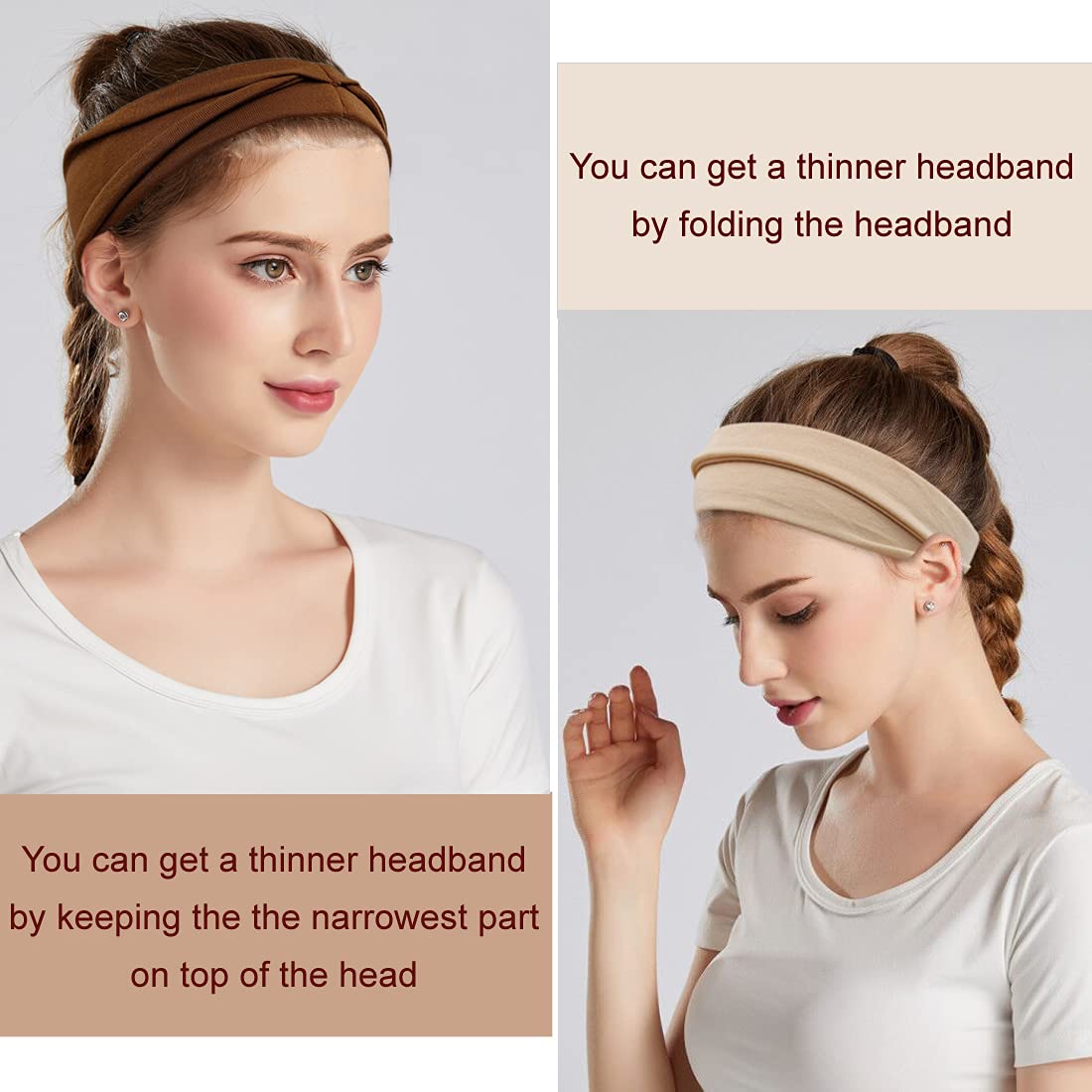 Boho Wide Headbands for Women