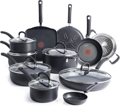 T-fal 17-Piece Nonstick Cookware Set