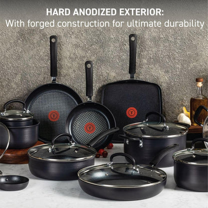 T-fal 17-Piece Nonstick Cookware Set