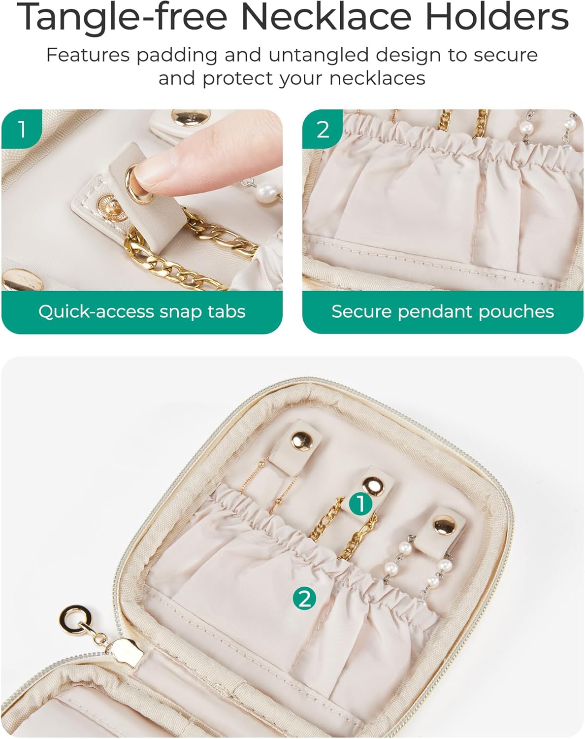 Women's Travel Jewelry Organizer