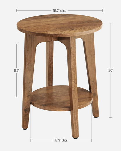 VASAGLE Small Round Side Table