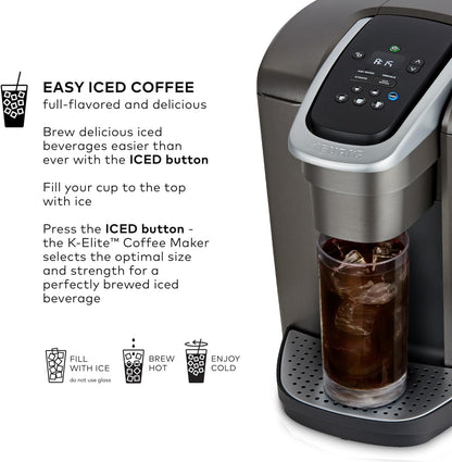 Keurig K-Elite Single Serve Coffee Maker – Brushed Slate
