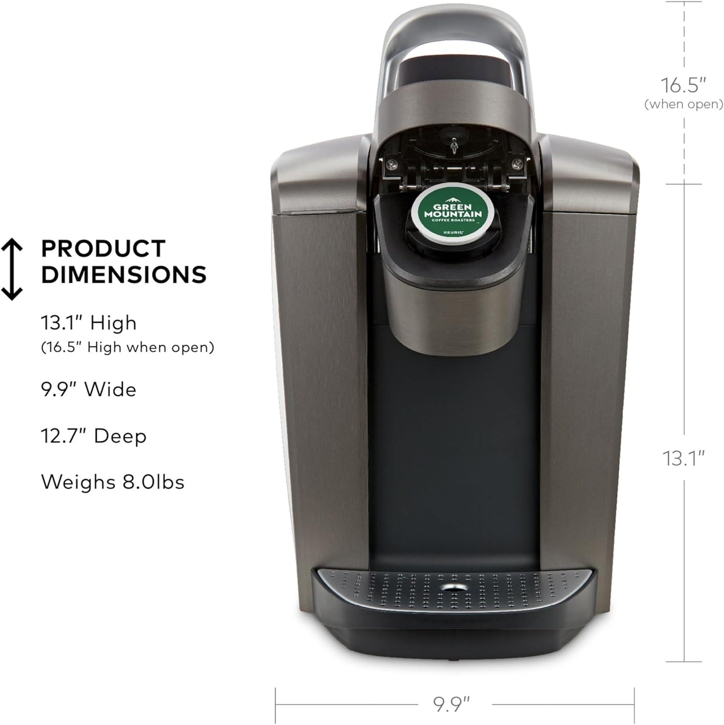 Keurig K-Elite Single Serve Coffee Maker – Brushed Slate