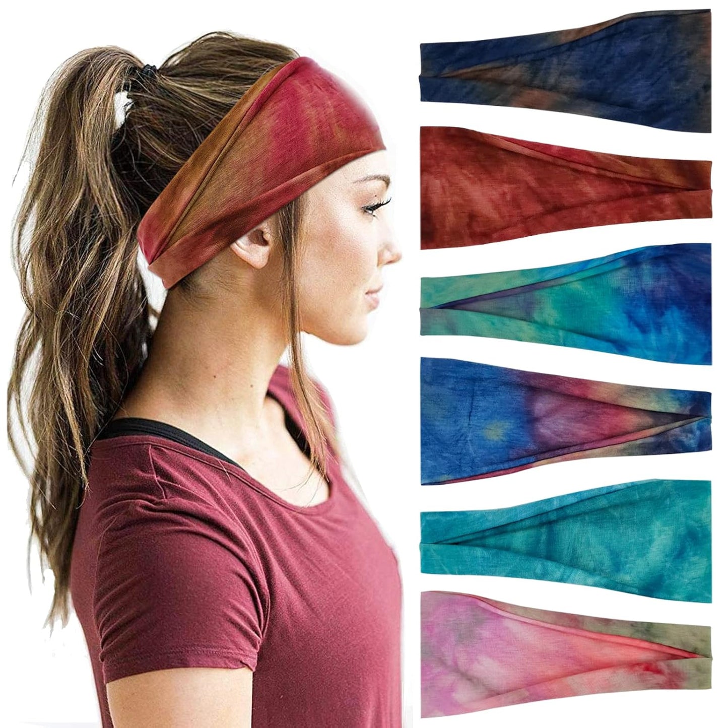 Boho Wide Headbands for Women