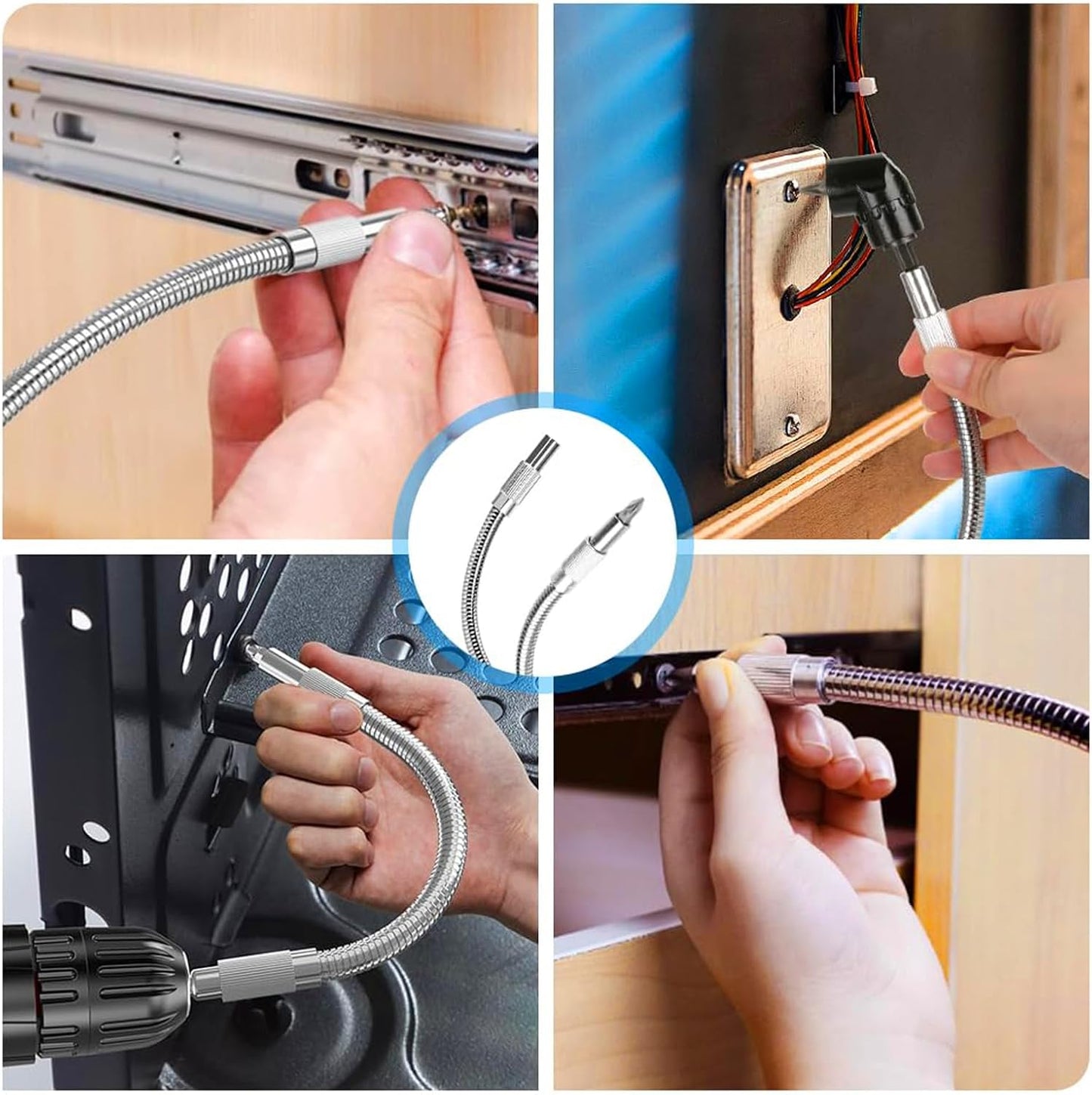 Right Angle Drill Adapter 4-in-1 Set