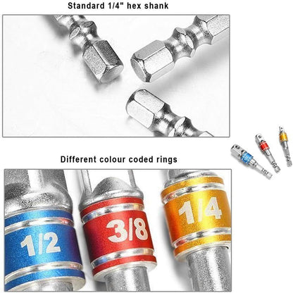 Right Angle Drill Adapter 4-in-1 Set