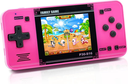 Handheld Game for Kids -Preloaded 220 Retro Video Games, Portable Gaming Player with Rechargeable Battery 3.0" LCD Screen, Mini Arcade Electronic Toy Gifts for Boys Girls