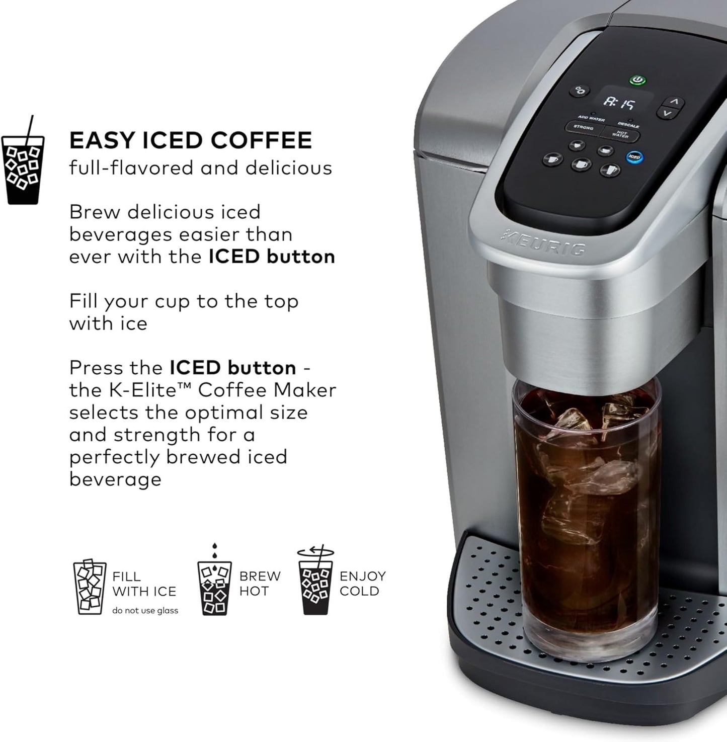 Keurig K-Elite Single Serve Coffee Maker – Brushed Slate
