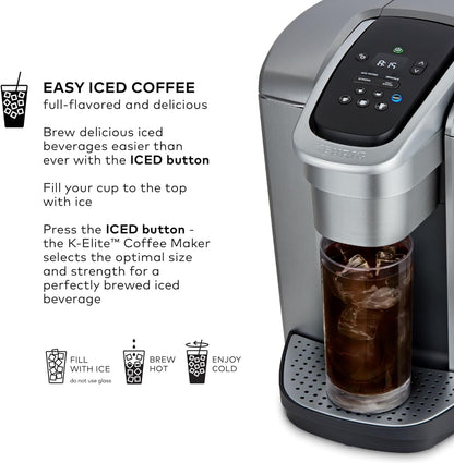 Keurig K-Elite Single Serve Coffee Maker – Brushed Slate