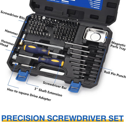 100-Piece Precision Screwdriver & Punch Set