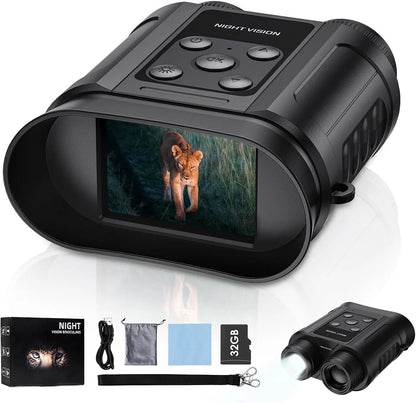 Gifts for Men and Teen Boys,Night Vision Goggles,Night Vision Binoculars,32GB Card Included, Photo/Video Capture,Outdoor Tools for Education, Wildlife Watching,Birthday Gifts for Boy,Men,Gift for Dad