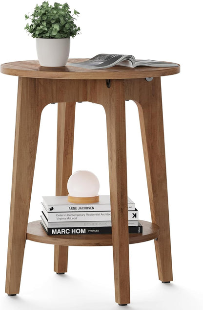 VASAGLE Small Round Side Table