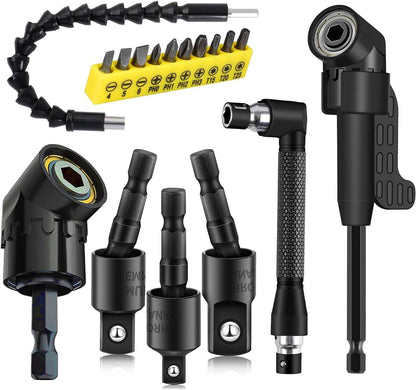 Right Angle Drill Adapter 4-in-1 Set