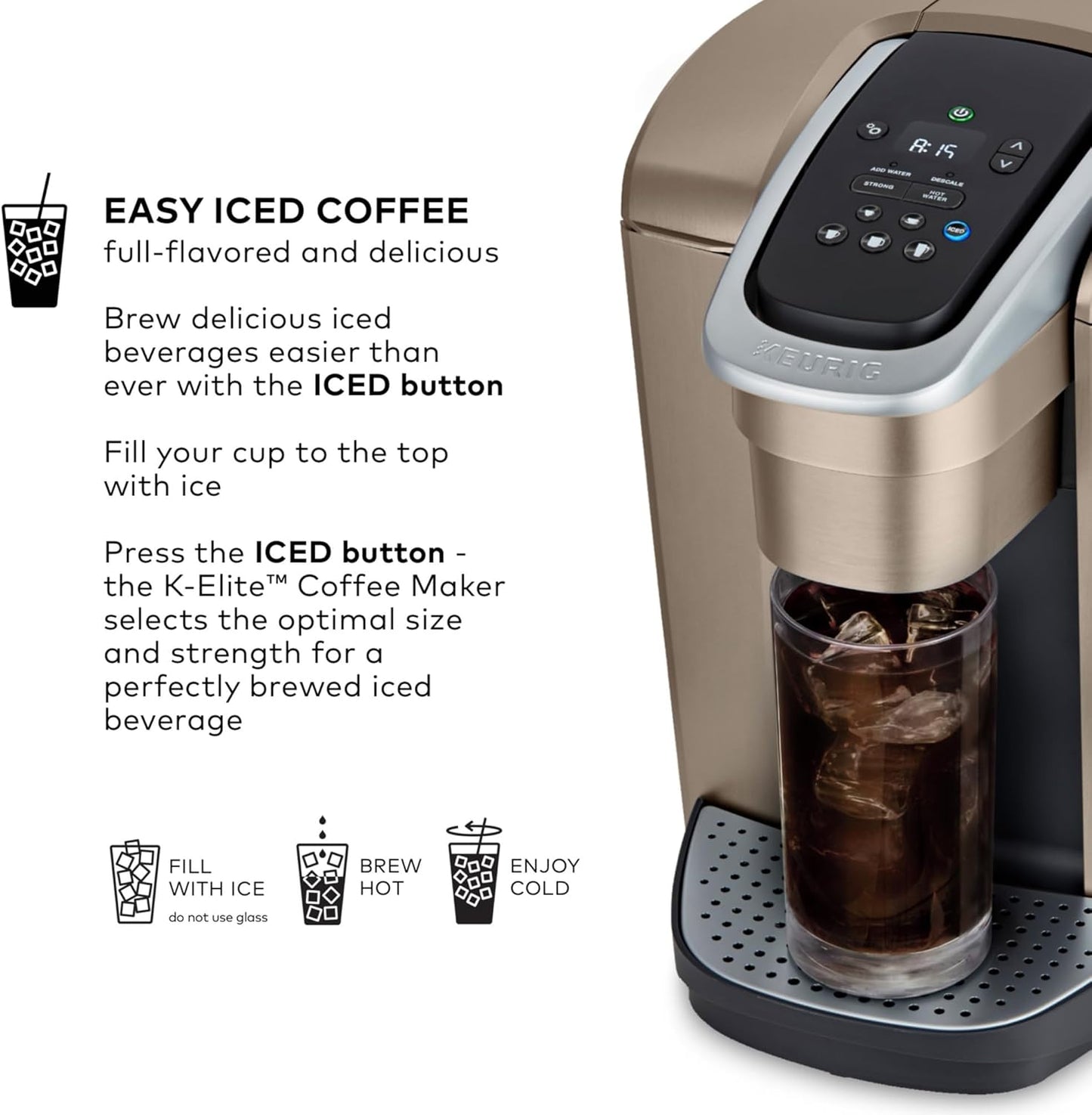 Keurig K-Elite Single Serve Coffee Maker – Brushed Slate