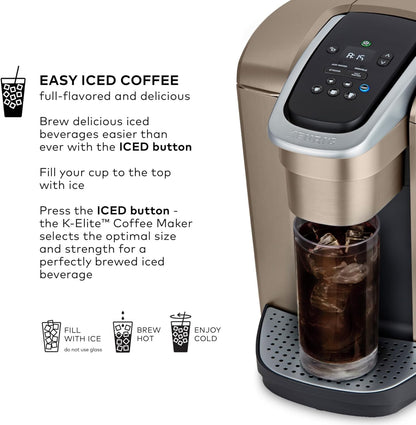 Keurig K-Elite Single Serve Coffee Maker – Brushed Slate