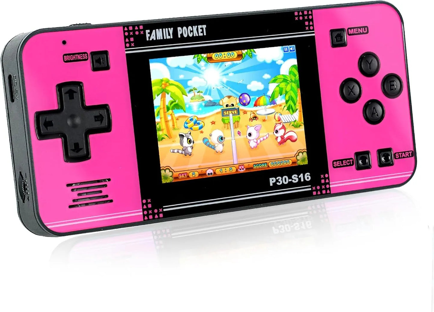 Handheld Game for Kids -Preloaded 220 Retro Video Games, Portable Gaming Player with Rechargeable Battery 3.0" LCD Screen, Mini Arcade Electronic Toy Gifts for Boys Girls