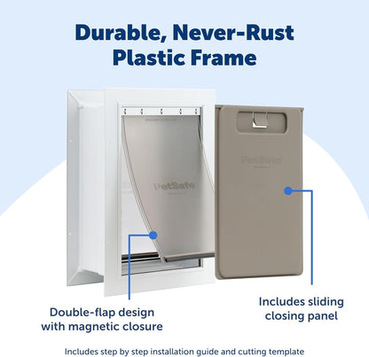 Never Rust Wall Entry Pet Door
