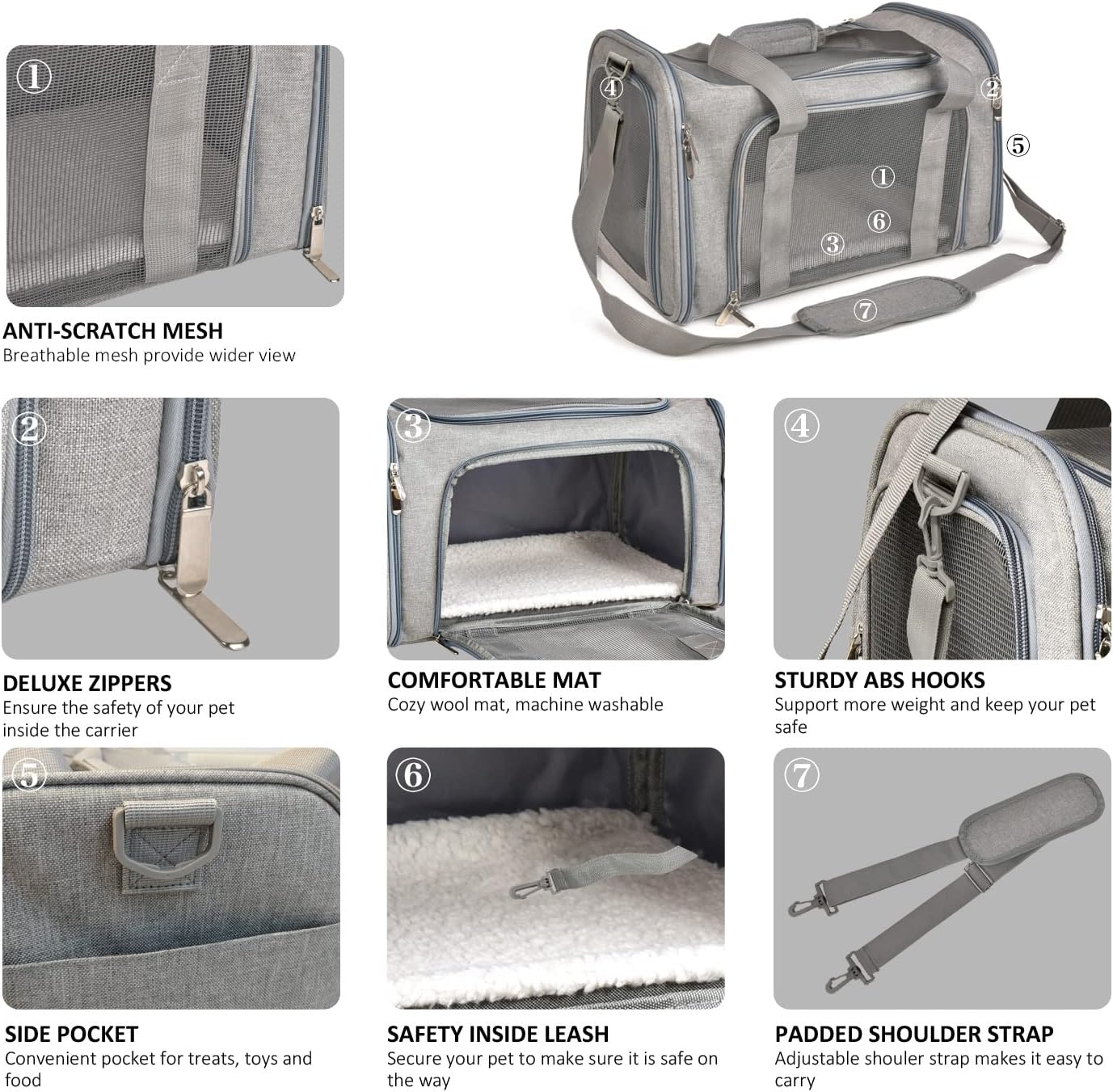 Soft Sided Pet Carrier – TSA Approved