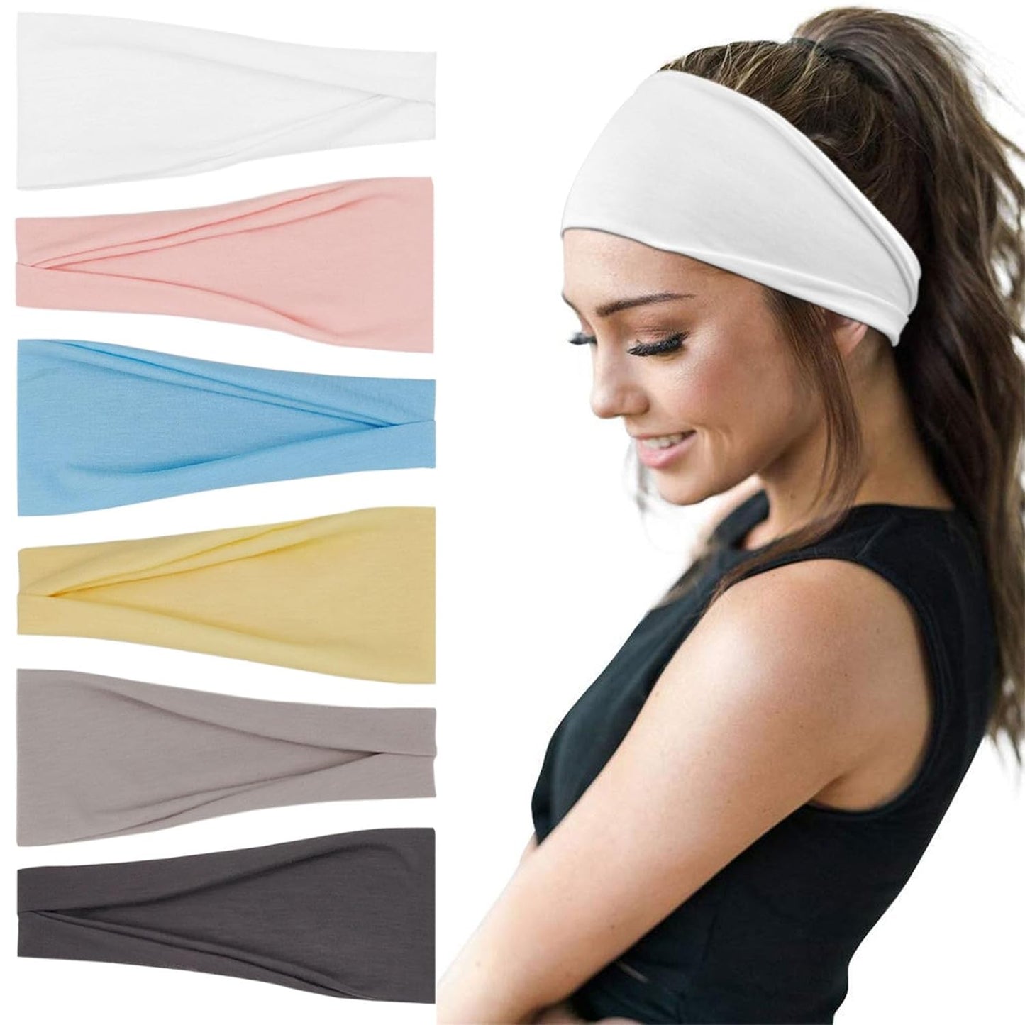 Boho Wide Headbands for Women