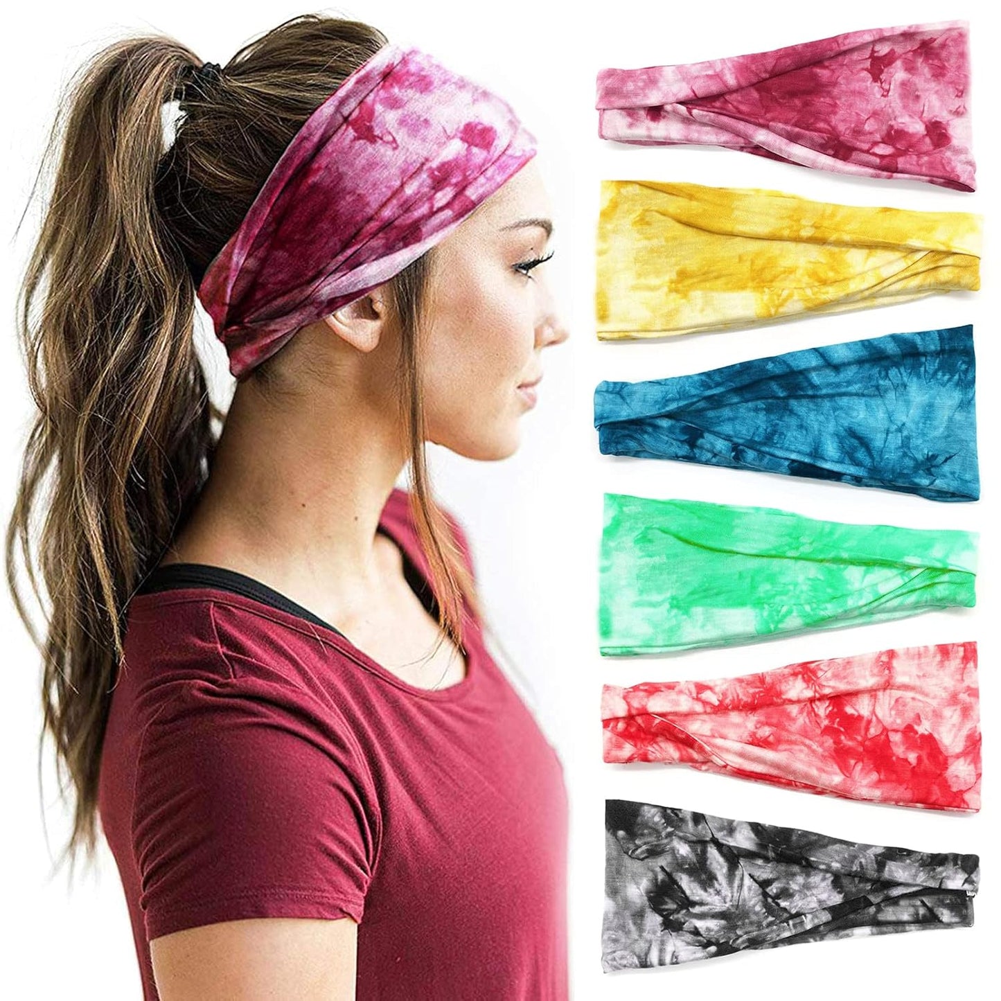 Boho Wide Headbands for Women