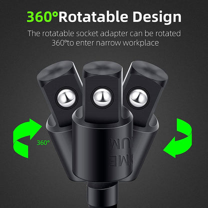 Right Angle Drill Adapter 4-in-1 Set